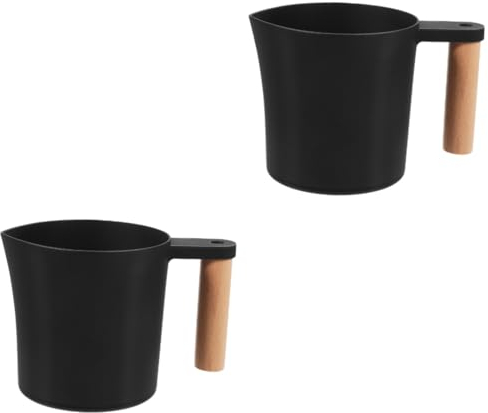 VILLCASE Calentador De Cera Con Mango De Madera Elegante 2 Unidades Control Preciso De Temperatura Para Una Fusión Uniforme De La Cera En Proyectos De Fabricación De Velas.