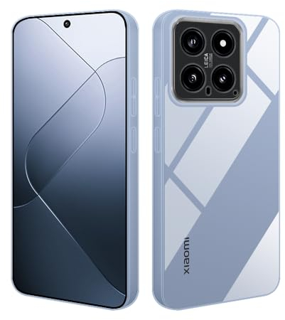 HS Products HSP Cover per Xiaomi 14 [Repellente alla Polvere] Custodia Protettiva in Silicone TPU Premium | AntiGraffio Antiurto Protezione della Fotocamera | vestibilità sottile | Trasparente
