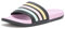 adidas Ciabatte Adilette unisex per bambini, Nero/Bliss Lilac/Rosa trasparente, 19.5 EU