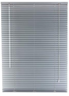 OWIJI Veneziana Grigia PVC Dimensioni 100 x 160 cm Lamelle Regolabili Privacy Protezione Solare Casa Ufficio