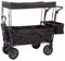 OTUEGFGFD Klappbarer Outdoor-Allzweckwagen, zusammenklappbarer Handwagen mit Dach, Outdoor-Gartenwagen mit Bremsen, Campingwagen für jedes Gelände