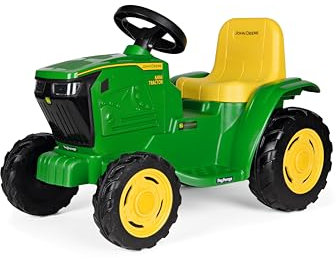Peg Perego John Deere Mini Traktor – Elektrischer Kindertraktor 6V ab 1 Jahr mit wiederaufladbarer Batterie, LED-Lichter, Hupe, Geräusche und Melodien