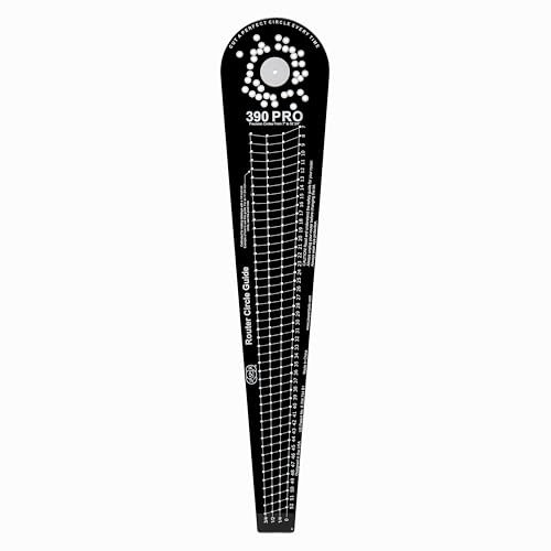 Jasper 390 PRO Oberfräsen-Kreisschneidervorrichtung – Schneiden Sie 184 perfekte Kreise von 17,8 cm bis 132,9 cm – gebaut für kompakte, trimmende und kabellose Oberfräsen – stärken Sie Ihr Handwerk