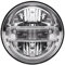 PYQMZTRV 7-Zoll-LED-Scheinwerfer H4 DRL, runde 7-Zoll-Scheinwerfer, Dot Emark-Scheinwerfer, kompatibel mit Jeep Wrangler JK Lada Niva 4x4(Silver)