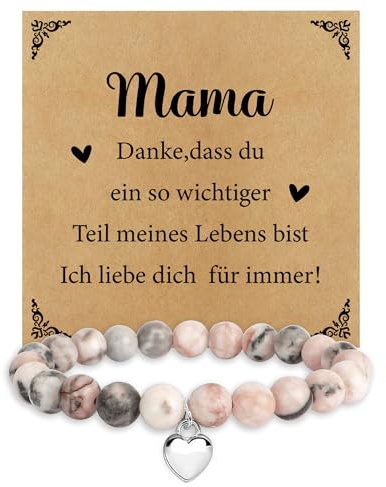 Mama Geschenk,Muttertagsgeschenke Lustige Coole Geschenke zum Muttertag Geburtstags Weihnachten Ostergeschenk Frauentag für Mama Werdende Mütter Junge Mutter Schwiegermutter von Kindern,Armband Damen