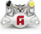 Pinza Freno Assiale Posteriore Accossato Cromata Lavorata CNC compatibile con DUCATI STREETFIGHTER V4 dal 2020 al 2024 (CC 1103) Pastiglie Freno Incluse