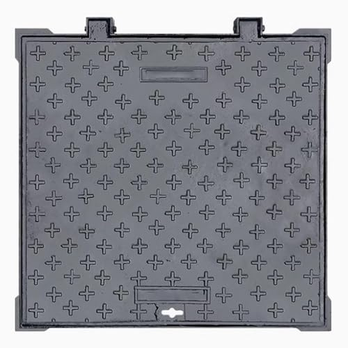 GBKBVTATDK Tapa Cuadrada de Fundición Dúctil – B‑Class Antideslizante & Manhole Cover Arqueta, Tapa Septic Tank para Jardín y Garaje(40x40cm)