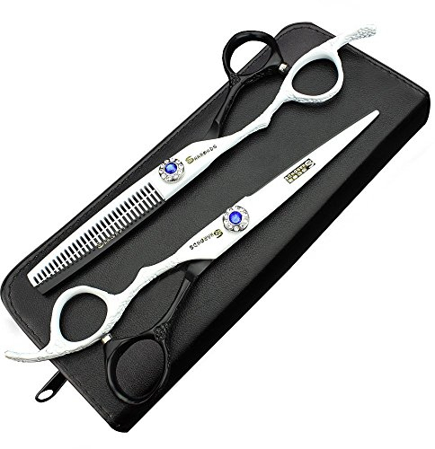 6-Zoll-Linkshänder Friseurschere Friseur Friseur Friseur Scheren Set (6 Zoll, 2 Stück-C)