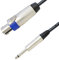 *TOUR GRADE* Van Damme Speakon to Mono Jack PA Speaker Cable 2x1.5mm Conductor Size. Metal Neutrik Lead (1.5m)