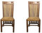 SAM® 2er Set Esszimmerstuhl Imke, Akazie-Holz, Holzstuhl für Esszimmer, pflegeleichtes Unikat