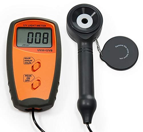 AMTAST UV340B UV Meter Messgerät UV Intensität Tester Digital UVA UVB Meter Photometer UV Detektor 290~390 nm