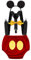 FMYFWY Costume da Topolino, Neonato Bambino 1 ° Compleanno Outfits per Festa Fotografia Carnevale Halloween, Pantaloncini + Bretelle + Papillon + Fascia per Topolino, Rosso, 12-18 Mesi