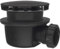 Valentin Bonde de Douche Horizontale - Ø 90 mm - Extra Plate - Noire