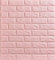 10 Pcs 3D Brick Wallpaper, Pink Brick Pattern Wall Stickers, Brick Effect Wallpaper for Bedroom Living Room
