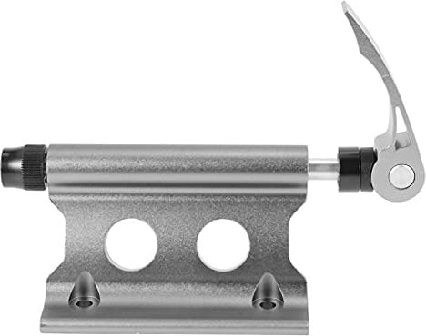 Midream Fahrrad-Gabelhalterung mit Schnellspanner, Aluminiumlegierung, Transport-Halterung für LKW und Anhänger, Silber