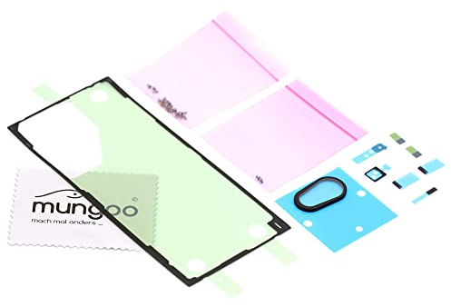 Klebefilm Display für Samsung Galaxy S22 Ultra (S908B) mit mungoo Tuch | Display-Kleber, Dichtung, selbstklebend, für Galaxy S22 Ultra (S908B), Adhesive, mit mungoo Tuch