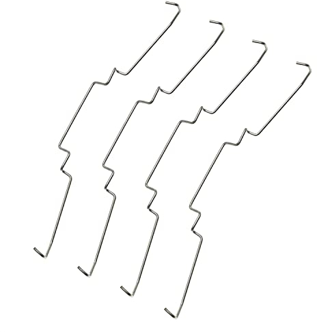 DGHAOP 4 Stück Computer-Mainboard, CPU-Kühlerlüfter, Befestigungsclip, Computer-Kühlzubehör, 12 cm Drahtschnalle, unterer Hakentyp