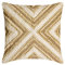 The HomeCentric Dekorativ Beige Kissen Überzüge, 45 x 45 cm Leinen Kissen Spitze & Jute, Kissenhülle mit, Geometrisch Kissen, Modern Kissen Überzüge - Jutee Love