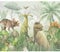 murando Fototapete Premium-Vlies Dinosaurier 100x70cm Foto Tapete Schlafzimmer Wohnzimmer Moderne Vliestapete XXL Wandtapete Motivtapeten Bildtapete 3d Effekt Wand Dekoration Dschungel Figur Tiere
