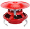 UZIAH Aspiratore per Camino, Evacuatore Fumi Camino, Aspiratore Camino 120W Aspiratore Canna Fumaria, Induttore di Tiraggio Camino Domestico Aspiratore Camino per Camino(Rosso),A