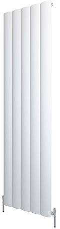Greened House Luka White Aluminium Vertical Central Heating Panel Radiators 1800mm High 470mm Wide