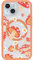 OtterBox Symmetry Series transparente Schutzhülle für iPhone 15, iPhone 14 und iPhone 13, Pilze (Orange), rastet auf MagSafe EIN, Ultra-schlank, erhöhte Kanten schützen Kamera und Bildschirm