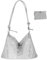 MHDUYEG Glitzer Tasche Glitzer Handtasche Frauen Bling Abend Handtasche Tasche Glitzer Abendtasche Strasssteine Clutches Schultertasche für Abschlussball, Party, Hochzeiten (Silber, mit Kartenhalter)