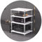 HiFi-Rack AV-Regal 4-stufiger TV-Ständer HiFi-Verstärkerschrank Weiß MollyYou 49 * 48 * 81cm (4 Tier)
