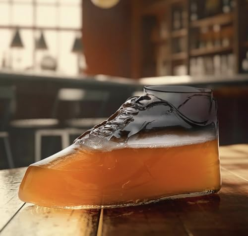 CKB LTD The Shoe Bierglas, lustiger Witz, Feier, Prosecco, Champagner, Spirituosen, Wein, Glas, Trinkschuh, Stiefel, Sneaker, 450 ml