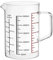 500ml Glass Measuring Cups with Handle and V Shaped Spout High Borosilicate Glass Beaker Measuring Glass with 3 Scales (Oz, Cup, Ml) for Kitchen Restaurant, Easy to Read (500ml)