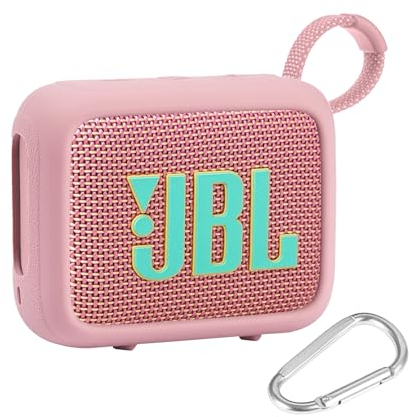 co2CREA Housse en Silicone Compatible Speaker Case pour JBL Go 4 Enceinte Bluetooth Portable (Comprend Un Manchon en Silicone Uniquement)