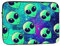 Laptop-Hülle mit Alien-Motiv, 38,1 cm (15 Zoll), stoßfest, für Damen und Herren, Grün