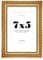 7x5 Gold Ornate Photo Frame With White Mat For 6x4 Picture, Ready to Hang or Stand, 1 Pack