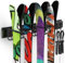 Madertool Garagen-Aufbewahrungssystem, Ski-Wandregal, 8 Paar Ski-Halterung, Aufhänger, Schuppen und Garage, Snowboard, Wandregal-System, hält bis zu 158,8 kg