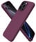 ORNARTO Compatible with iPhone 16 Pro Max Case 6.9, Slim Liquid Silicone 3 Layers Full Covered Soft Gel Rubber 16 Pro Max Phone Cases Cover 6.9 inch-Wine Red