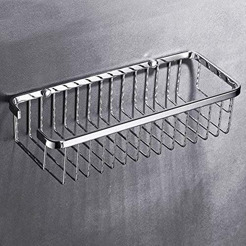 Hominas Cesta Para Ducha Rectangular, Cestillo Bano Acero Inoxidable Para Ducha Estanteria Organizador Almacenamiento, Montaje En Pared Estantes, 30 Cm