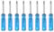QUARKZMAN 8pz Cacciavite Phillips Mini Ph0 2mm Testa Croce Magnetica 45mm Lunghezza per Riparazioni di Piccoli Elettrodomestici, Blu