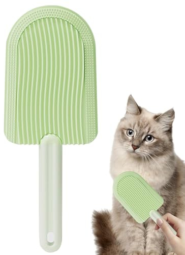Katzenbürste zum Häuten, simulierter Katzenzungenkamm, Katzenzungenkamm | Hundezungenbürste für die Fellpflege, doppelseitig, weiche und effektive Bürste zum Verlieren der Zunge