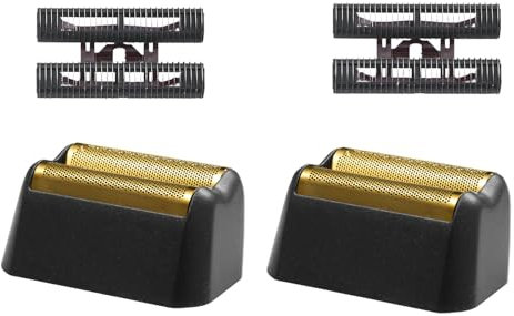 Pro 5 Star Series Finale Lot de 2 feuilles de rechange et barre de coupe compatibles avec rasoir Wahl modèle 7031-100/7043-100 Noir