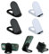 4 Pack Foldable Cell Phone Stand Mobile Phone Holder with Adjustable Angle Universal Pocket Portable Travel Desktop Mobilephone Stand Compatible with All Smartphones and Mini Tablets (Black,White)