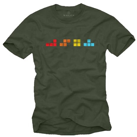 MAKAYA Gamer T-Shirt für Männer mit Gaming Motiv Nerd Geschenke für Computer Spieler