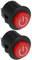 VGOL 2 Pezzi Interruttore A Pulsante Di Avvio 3 Pin Interruttore Di Avvio A Un Pulsante 12 V Per Auto Elettrica Per Bambini RC Telecomando Auto Elettrica Ccontrol (26 Mm)