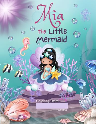 Watercolor Little Mermaid Children Book: Mia The Little Mermaid