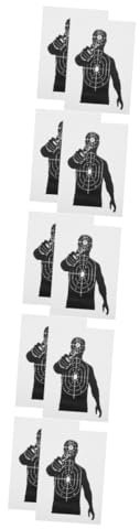 YARNOW 5 Sätze Cephalothorax-Ring-zielpapier Splatter-ziele Einseitig Entfernungsziele Schießen Stand Papierziele Aufkleber Splatter-Bullseye-ziele Planke Ir Block 2 Stück * 5