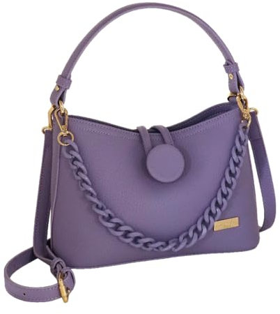 Camomilla Milano Borsa a Mano Donna, con Tracolla, Similpelle, Collezione Claire, Colore Lilla