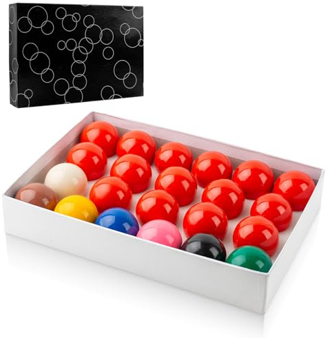 NIANRONGHUA 22 Pcs Snooker Ball Standard Set 2-1/16 inch - 52.5 mm Billiard Balls Set Suitable for Official Game Ball/British Billiard
