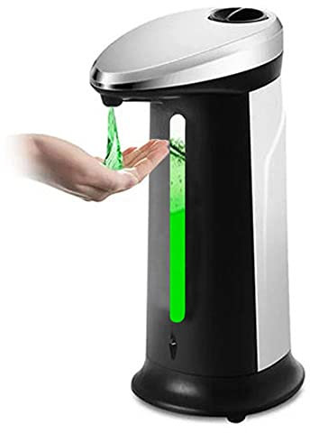 Distributeur automatique de savon de 400 ml, gel douche, machine à mousser liquide, lave-mains, distributeur de savon sans contact, capteur infrarouge, pompe à mousse liquide mains libres pour salle