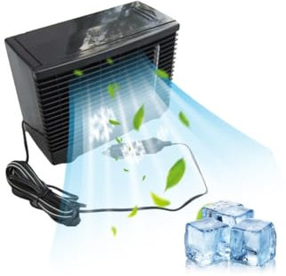 12V Car Air Condition, Portable Car Fan AC Car Cooling Fan, Universal Air Conditioner for Cars, Water Cooling Air Conditioning Evaporator for Vehicles, Home, Office, Camping