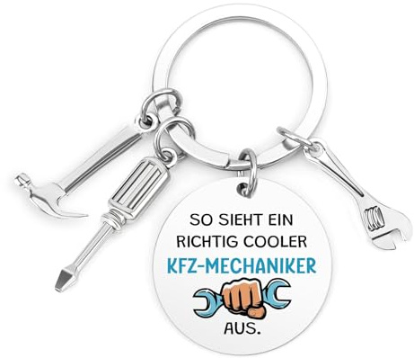 LmashRbaiw Geschenk Schlüsselanhänger Polizei,Geschenk für Papa Männer Onkel Kollege Freund Bruder Geburtstag Weihnachts Valentinstag Vatertag Neujahrs Party