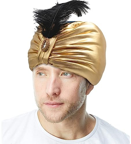 JUYAXIN Lustiger arabischer Hut für Prinzen für Erwachsene und Kinder, Fischerhut, Damen, Mützen, Karneval, Halloween, Weihnachten, Party, Kostüm, Cosplay, Karneval, Partytuch für Frauen für